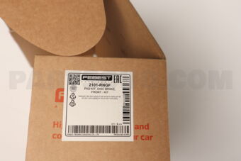 2101RNGF PAD KIT, DISC BRAKE, FRONT - KIT