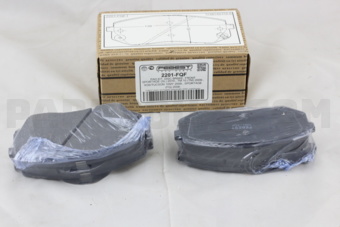 2201FQF PAD KIT, DISC BRAKE, FRONT - KIT