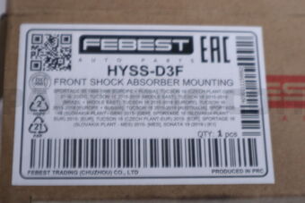 HYSSD3F FRONT SHOCK ABSORBER MOUNTING