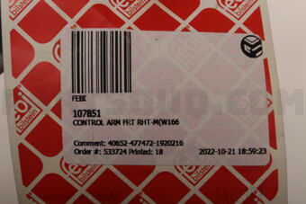 107851 CONTROL ARM FRT RHT-M(W166)