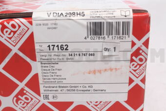 17162 BRAKE DISC REAR BMW E39/6CYL,8CYL