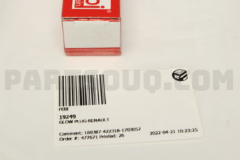19249 GLOW PLUG-RENAULT