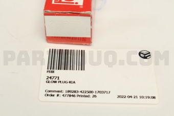 24771 GLOW PLUG-KIA