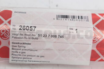 26057 BONNET-GAS SPRING/E60/61-5 SRS