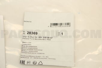 28369 TRACK CTRL ARM/FF/RH/W164/W251