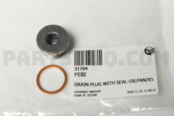 31704 DRAIN PLUG WITH SEAL-OILPAN/X5