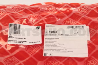 46037 RADIATOR HOSE E60/E61/5 SRS