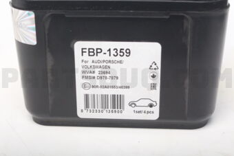 FBP1359 BRAKE PAD - RR