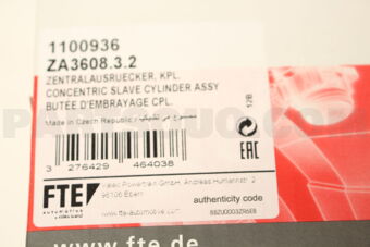 ZA360832 CLUTCH CENTRL SLAVE CYLDR/W203