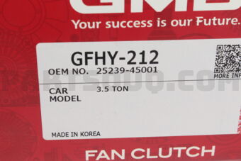GFHY212 FAN CLUTCH