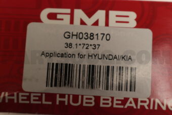 GH038170 HUB BEARING