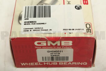 GH040031 WHEEL HUB ASSEMBLY