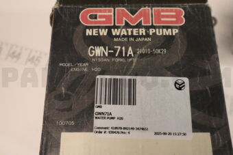 GWN71A WATER PUMP  H20