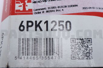6PK1250 MICRO-V&reg; CLINIC BELTS