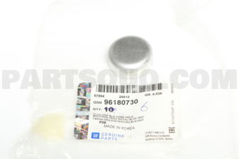96180730 CAP ENG BLK CUP HOLE