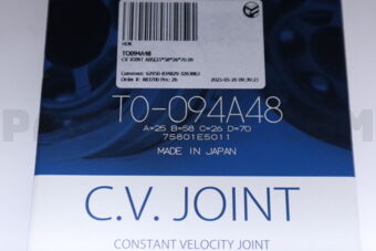 TO094A48 CV JOINT ABS(25*58*26*70.09)
