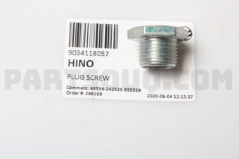 9034118057 PLUG SCREW