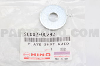 SU00200292 PLATE;SHOE GUIDE