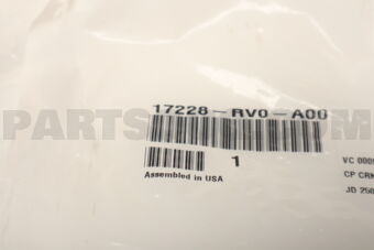 17228RV0A00 TUBE,AIR FLOW