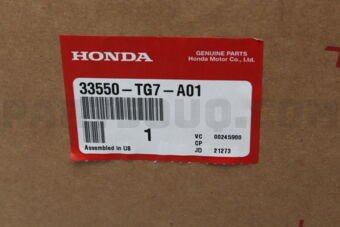 33550TG7A01 TAILLIGHT ASSY., L