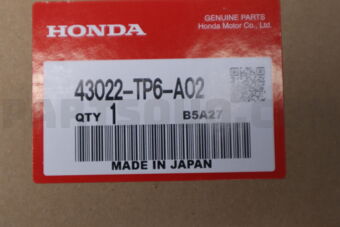 43022TP6A02 PAD SET, RR