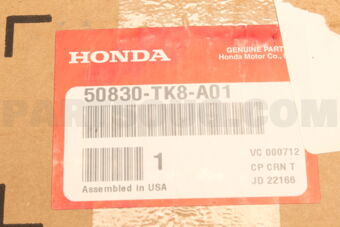 50830TK8A01 MTG RUB ASSY,ENG