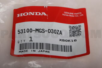 53100MGSD30ZA PIPE, STEERING HANDL