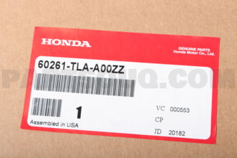 60261TLAA00ZZ PANEL, L. FR. FENDER