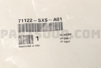 71122SXSA01 EMBLEM BASE,FR GR