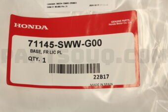 71145SWWG00 BASE,FR LIC PL