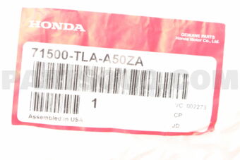 71500TLAA50ZA FACE ASSY., RR. BUMP