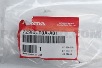 72965T0AA01 MOLDING L- RR