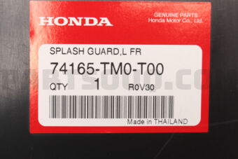 74165TM0T00 SPLASHGUARDL,FR