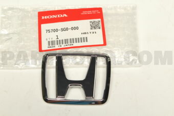 75700SG0000 EMBLEM,FRONT CENT