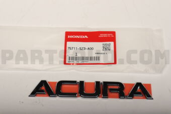 75711SZ3A00 EMBLEM RR ACURA