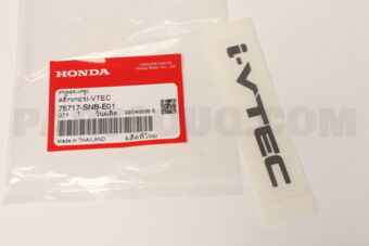 75717SNBE01 STICKER,I-VTEC