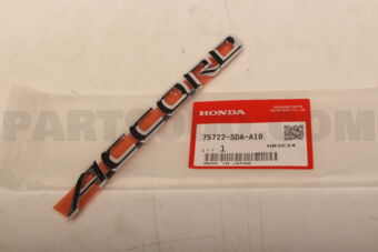 75722SDAA10 EMBLEM,RR ACCORD