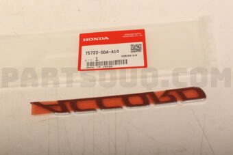 75722SDAA10 EMBLEM,RR ACCORD