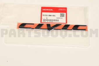 75722SNAA01 EMBLEM,RR CIVIC