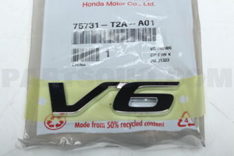 75731T2AA01 EMBLEM,RR V6