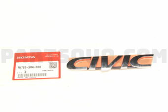 75765S04000 EMBLEM RR CIVIC