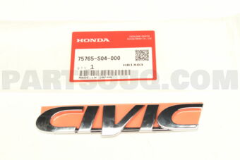 75765S04000 EMBLEM RR CIVIC