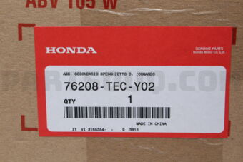 76208TECY02 MIRROR SUB ASSY., R