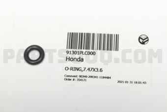 91301PLC000 O-RING,7.47X3.6