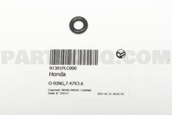 91301PLC000 O-RING,7.47X3.6
