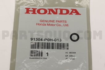 91304P0H013 O RING,7.8X1.9