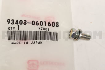 934030601608 BOLT-WASH.,6X16
