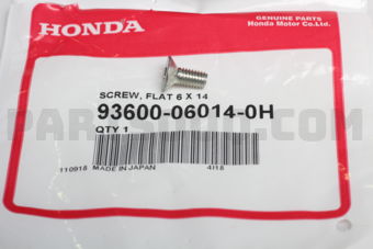93600060140H SCREW,FLAT,6X14