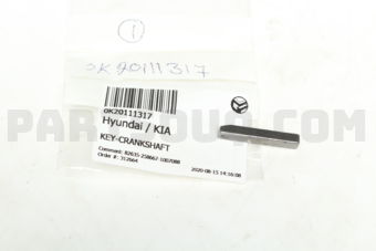 0K20111317 KEY-CRANKSHAFT