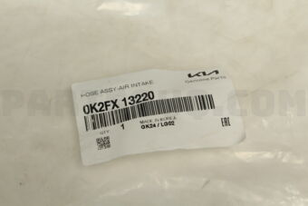 0K2FX13220 HOSE ASSY-AIR INTAKE